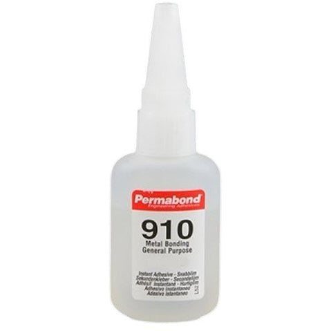 Permabond 910 Methyl Cyanoacrylate Clear Adhesive, Super Glue, Bonds Plastics, Rubber, Metal, 20g (1oz) Bottle
