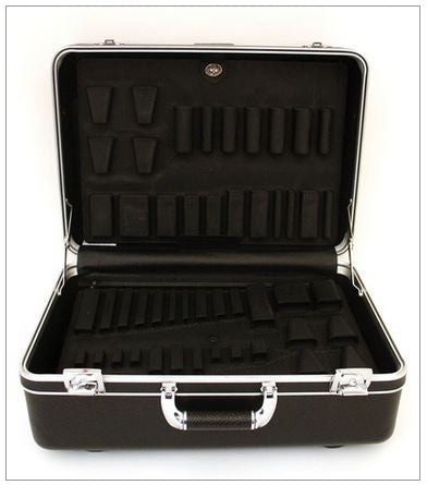 Platt 928T-CB Deluxe Polyethylene Tool Case with Chrome Hardware & 2 Pallets (ID: 18" x 13" x 8")