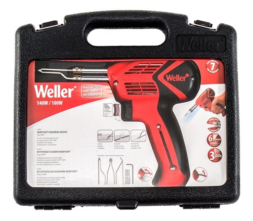 Weller 9400PKS Universal Soldergun Gun Kit 140/100W 120V, LED Light **Intermittent Duty Cycle 1 Min On / 4 Min Off**