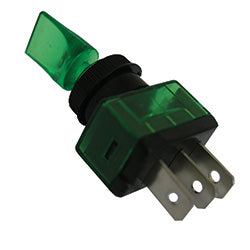 PICO 9407-3-11 16 Amp 12V On-Off Duckbill Illuminated Switch - Green, 1-Piece
