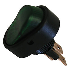 PICO 9411-3-11 16 Amp 12V On-Off Oval Rocker Switch - Green, 1-Piece