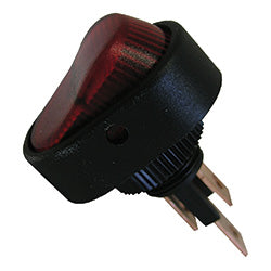PICO 9411-5-11 16 Amp 12V On-Off Oval Rocker Switch - Red, 1-Piece