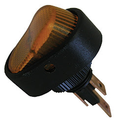 PICO 9411-7-11 16 Amp 12V On-Off Oval Rocker Switch - Amber, 1-Piece