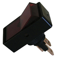 PICO 9412-5-11 16 Amp 12V On-Off Rectangular Illuminated Rocker Switch - Red, 1-Piece