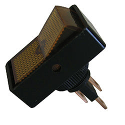 PICO 9412-7-11 16 Amp 12V On-Off Rectangular Illuminated Rocker Switch - Amber, 1-Piece