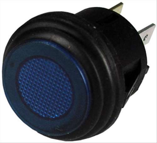 PICO 9416-1-11 Push On / Push Off Blue Button Switch SPST On-Off, 16A@12V, 3/4" Mounting Hole **Rated for 12V Only**