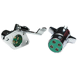 PICO 9471-91 4 Pole Socket & Plug Trailer Connector, 1-Piece