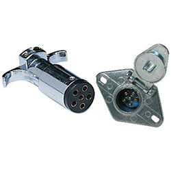 PICO 9474-91 6 Pole Socket & Plug Trailer Connector, 2-Piece