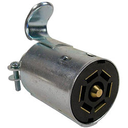 PICO 9484-11 7 Pole Male RV Plated Steel Plug Trailer Connector, 1-Piece