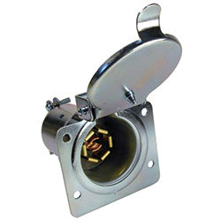 PICO 9485-31 7 Pole Female RV Plated Steel Socket Trailer Connector, 1-Piece
