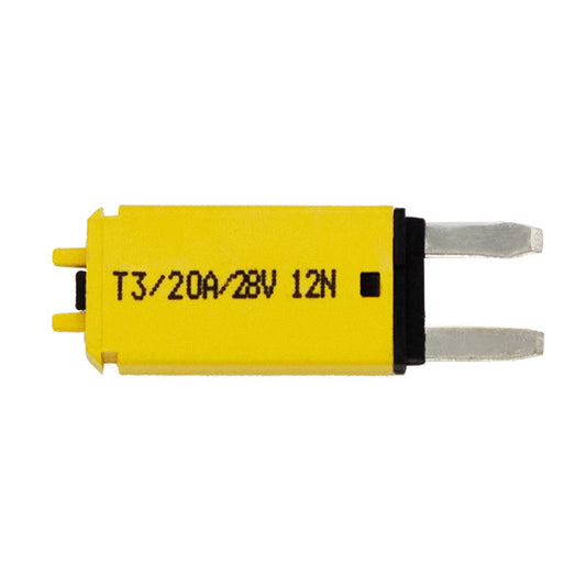 PICO 9642-11 20 Amp Type III Circuit Breaker Mini Profile Fuse Footprint, 1-Piece