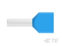 AMP TE 966144-8 Blue Dual Wire Ferrule, 2 x 2.5mm (2 x 13AWG) 100/Pack
