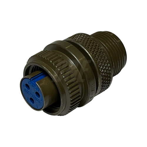 Amphenol 97-3106A-10SL-3S 3 Contact Female Insert Straight Cable Plug