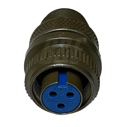 Amphenol 97-3106A-10SL-3S 3 Contact Female Insert Straight Cable Plug