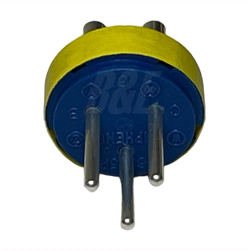 Amphenol 97-16S-5P 3 Contact Male Insert