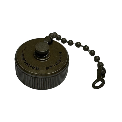 Amphenol 97-60-14 Receptacle Cap (Inside Thread) & Chain 14/14S, for MS3100, MS3101, MS3102 Housing