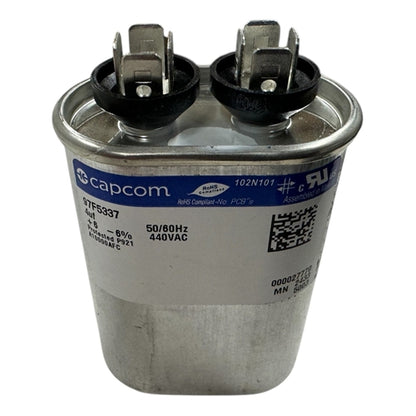 Capcom Genteq 97F5337 Motor Run Capacitor 4uF 440VAC Oval ** Rated for Continuous/100% Duty Cycle **