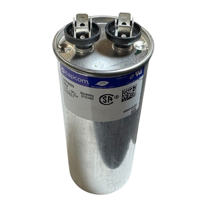 Capcom Genteq 97F8069 Motor Run Capacitor 50uF 370VAC Round ** Rated for Continuous/100% Duty Cycle **