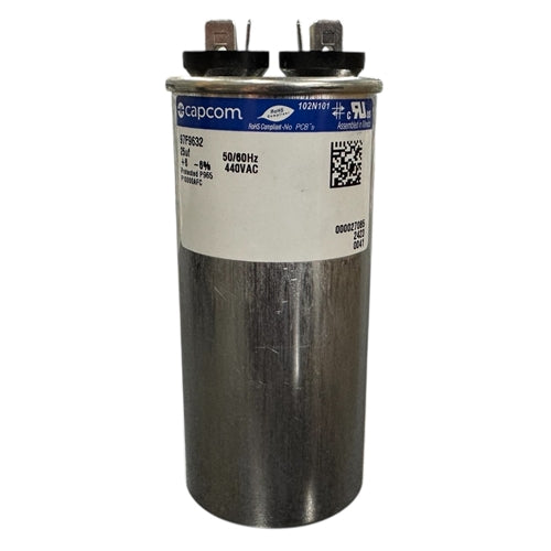Capcom Genteq 97F9632 Motor Run Capacitor 25uF 440VAC Round ** Rated for Continuous/100% Duty Cycle **