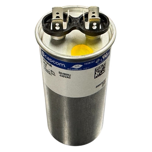 Capcom Genteq 97F9635 Motor Run Capacitor 30uF 440VAC Round ** Rated for Continuous/100% Duty Cycle **