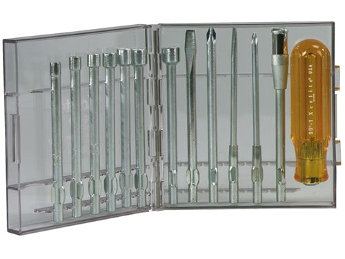 Xcelite 99PS50N Combination Screwdriver/Nutdriver Tool Kit, Nutdriver:3/16,7/32,1/4,9/32,5/16,11/32,3/8 Slot/Philips