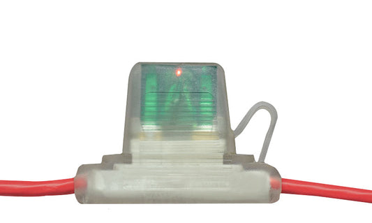 PICO 9906-11 8 AWG 60 Amp MAX Blade In-Line Clear Fuse Holder with Cap, 1-Piece