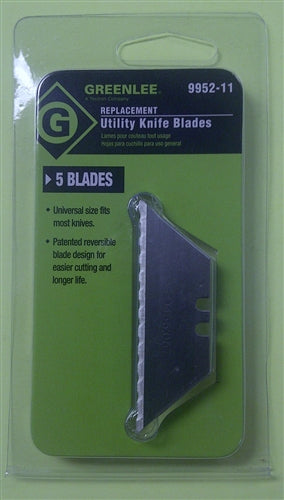 Greenlee 9952-11 Serrated Knife Blades for 0652-22 & 0652-23, 5/Pack