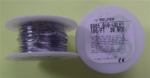 Belden 26AWG BLK Stranded Hookup Wire 9985-100 BLK