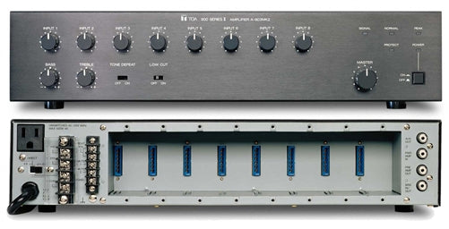TOA A-903MK2 UL 30W Eight Channel Modular Mixer / Amplifier (Requires Modules)