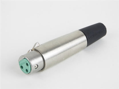 Switchcraft A3F 3 Pin Female XLR Cable Connector, Silver Pins, Nickel Housing