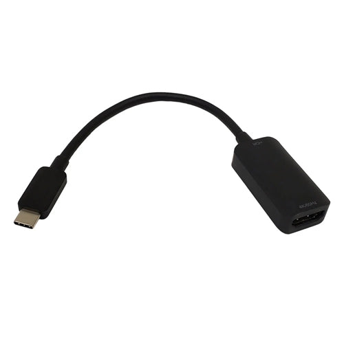 Phantom Cables AD-UC-HD02 USB 3.1 Type-C to HDMI 4k@60Hz Adapter, Display Port 1.2 Alt Mode, HDR, Black