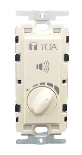 TOA AT-303AP 30W Flush-Mounted Wall Attenuator, Volume Control