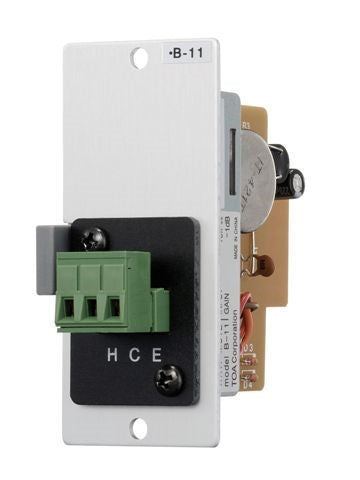 TOA B-11S Bridging Module, Mute-Receive, Terminal Block, 10k Ohm, 900 Series Module