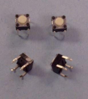 Omron B3F-1000 Through Hole PCB Tactile Switch, SPST N/O Off-(On), 50mA @ 24VDC, Solder Terminals