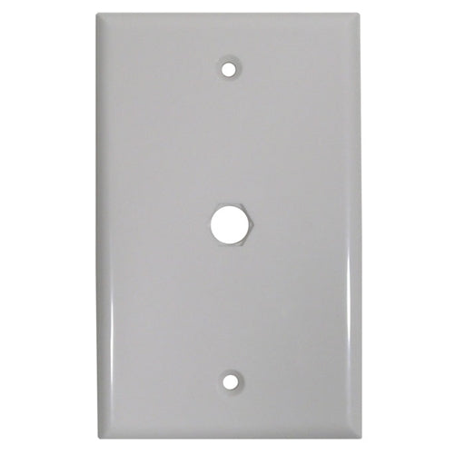 Mode 16-171W-0 Blank CATV F81 Wall Plate, White