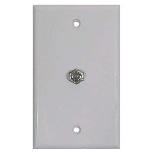 Mode 16-170W-0 CATV Wall Plate with F81, White