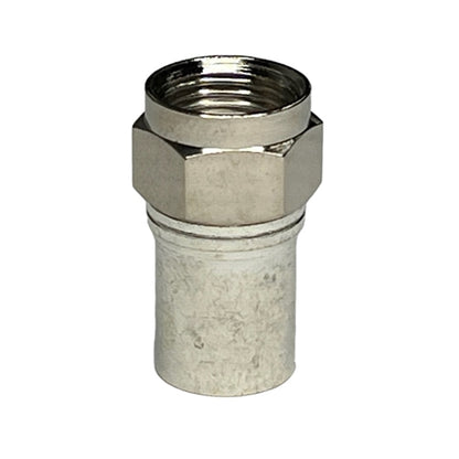 ABM F56ISD F-Type Crimp Connector for RG6 with Hex Nut (F56)