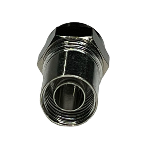 ABM F56ISD F-Type Crimp Connector for RG6 with Hex Nut (F56)