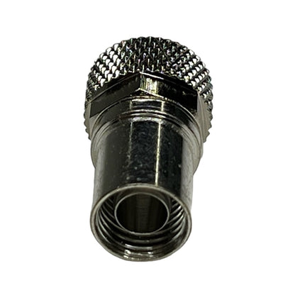ABM F6IS/K F-Type Crimp Connector for RG6 with Knurled Nut (F56)