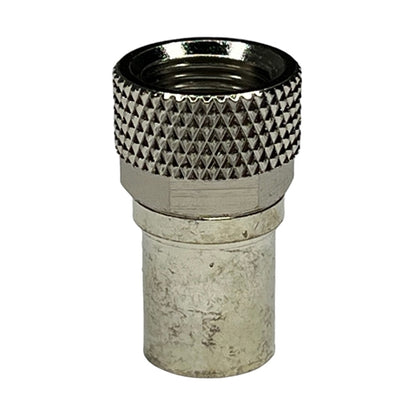 ABM F6IS/K F-Type Crimp Connector for RG6 with Knurled Nut (F56)