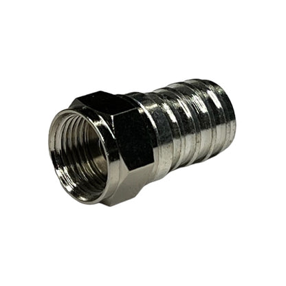 ABM F59CH F-Type Connector with Built-In Ring, for RG59