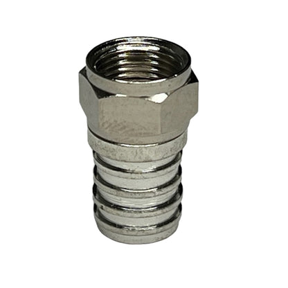 ABM F59CH F-Type Connector with Built-In Ring, for RG59