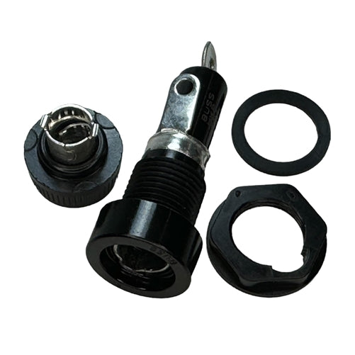 Bussmann BK/HKP Panel-Mount Fuseholder for 1/4" x 1-1/4" Fuses, 30A/250V 105C, Solder Terminals