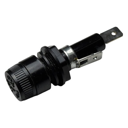 Bussmann BK/HKP-HH Panel-Mount Fuseholder for 1/4" x 1-1/4" Fuses, 15A/250V 150C, Quick Connect Terminals .250"