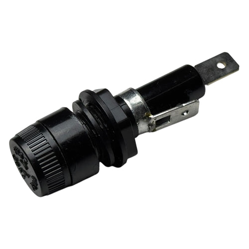 Bussmann BK/HKP-HH Panel-Mount Fuseholder for 1/4" x 1-1/4" Fuses, 15A/250V 150C, Quick Connect Terminals .250"