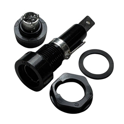 Bussmann BK/HKP-HH Panel-Mount Fuseholder for 1/4" x 1-1/4" Fuses, 15A/250V 150C, Quick Connect Terminals .250"