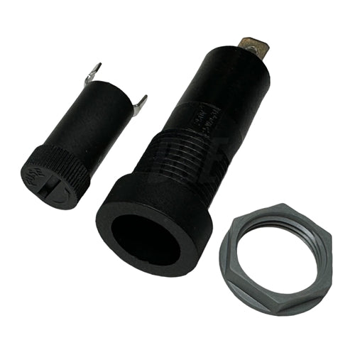 Bussmann HTC-70M Panel Mount Fuse Holder for 5mm x 20mm Fuses, Bayonet Type, 10A 250V 2.5W CSA