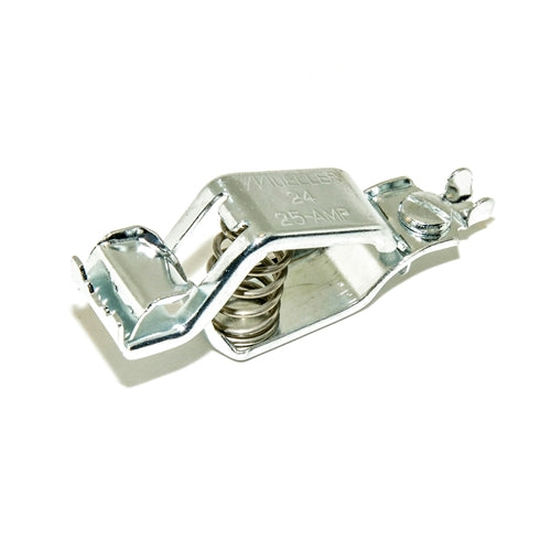 Mueller BU-24APN Steel Grounding Clip, Negative(-), 25 Amp
