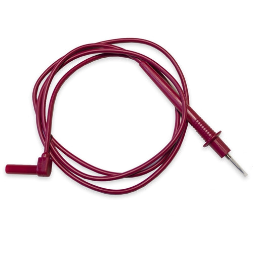 Mueller BU-2241-D-48-2 Multiple Feature Test Prod to Right-Angle Shrouded Banana Plug, Red