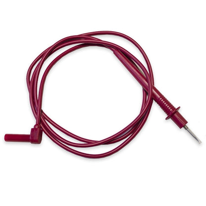 Mueller BU-2241-D-48-2 Multiple Feature Test Prod to Right-Angle Shrouded Banana Plug, Red